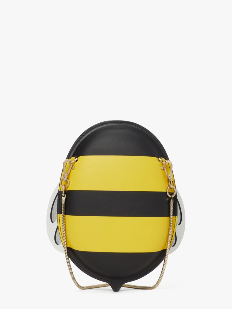 Kate Spade Black Buzz Leather Daisy Bumblebee Bee Crossbody Bag NWT –  Design Her Boutique