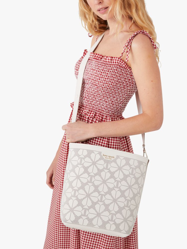 River Perforated Large Bucket Bag, , Product