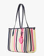 Kate Spade,market stripe medium tote,tote bags,Medium,Multi
