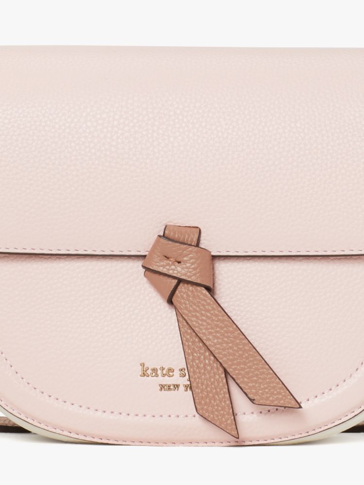 Kate Spade,ノット ミディアム サドル クロスボディ,チョークピンクマルチ