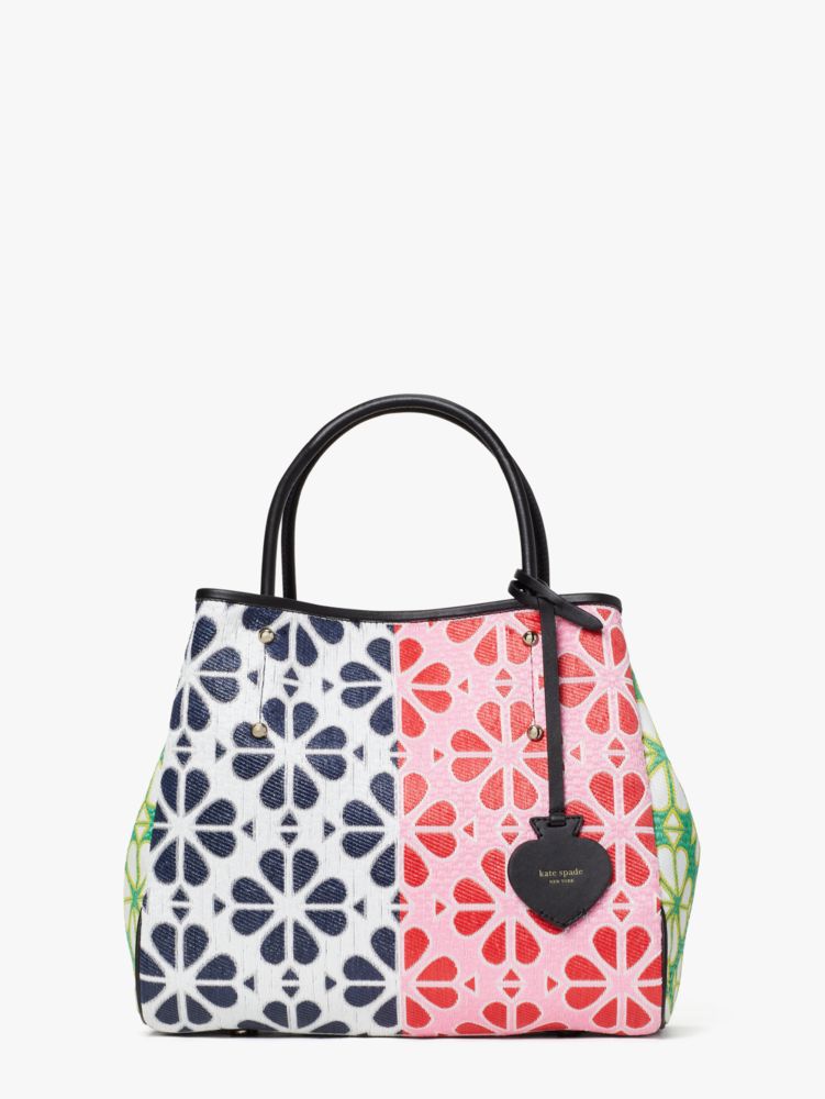 New Kate Spade Spade Flower Raffia Everything Medium Tote Great