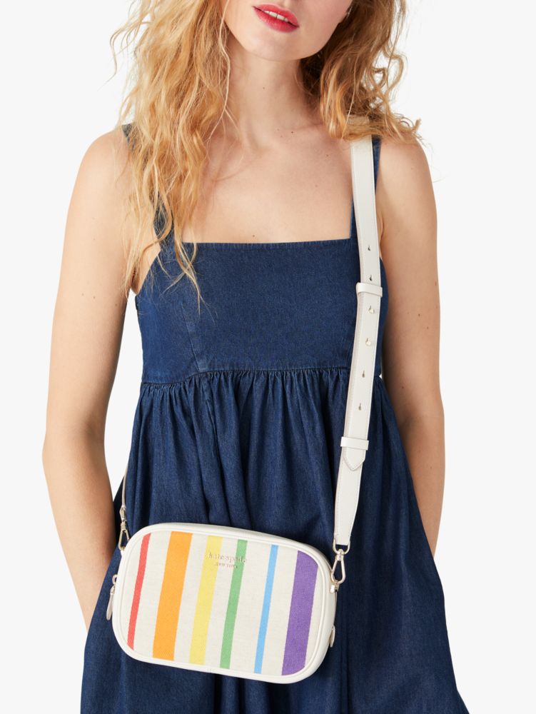 Kate spade kourtney rainbow camera bag new arrivals