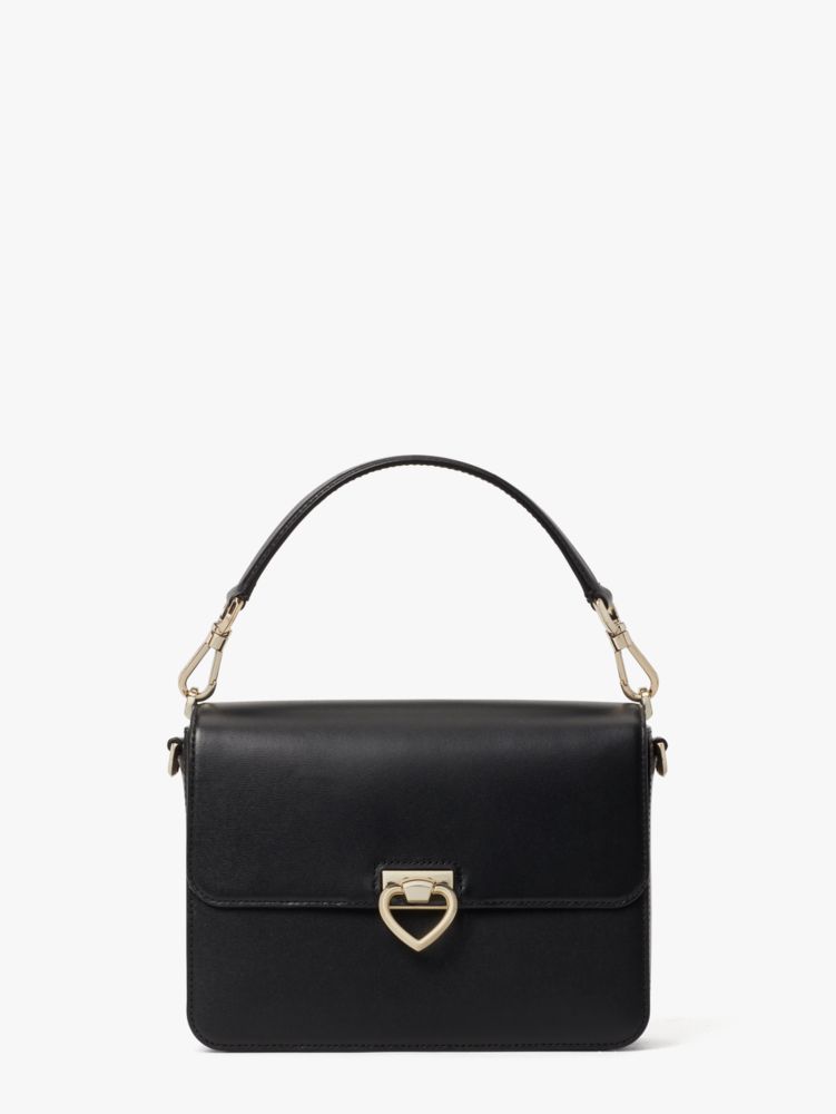 Prada Black Leather Bar Top Handle Convertible Handbag