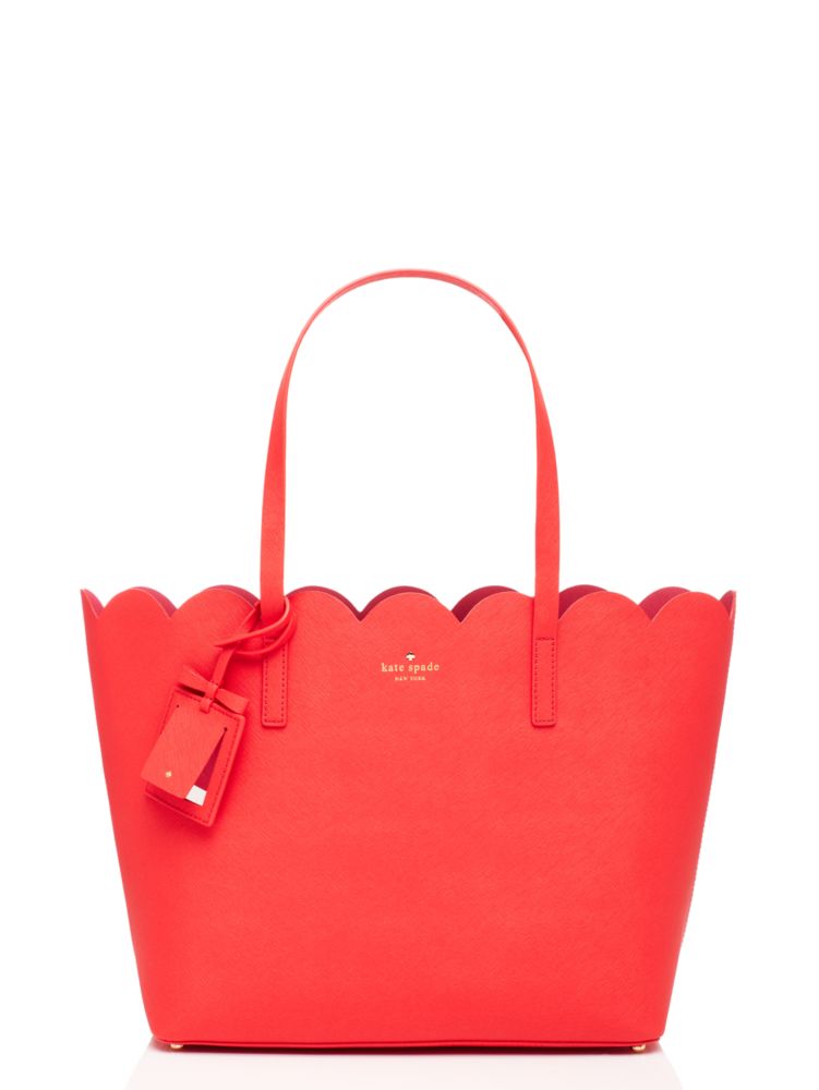 Scalloped discount tote bag