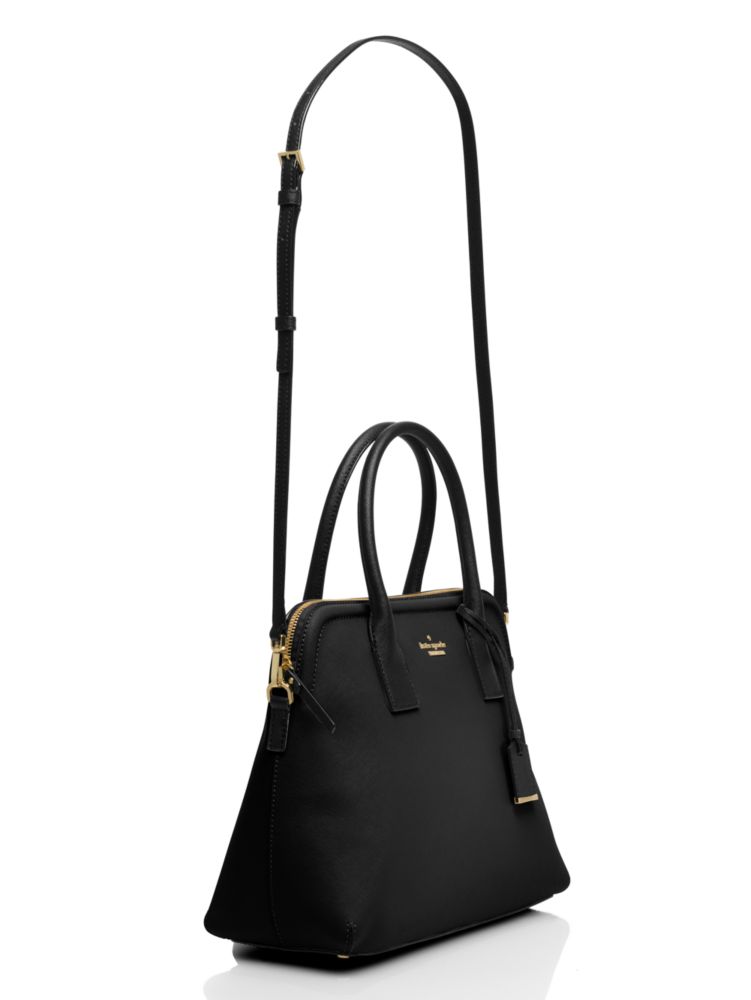 Kate Spade New York Cameron Medium Satchel Purse (Black): Handbags