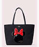 Kate Spade,kate spade new york x minnie mouse francis,tote bags,Black / Glitter