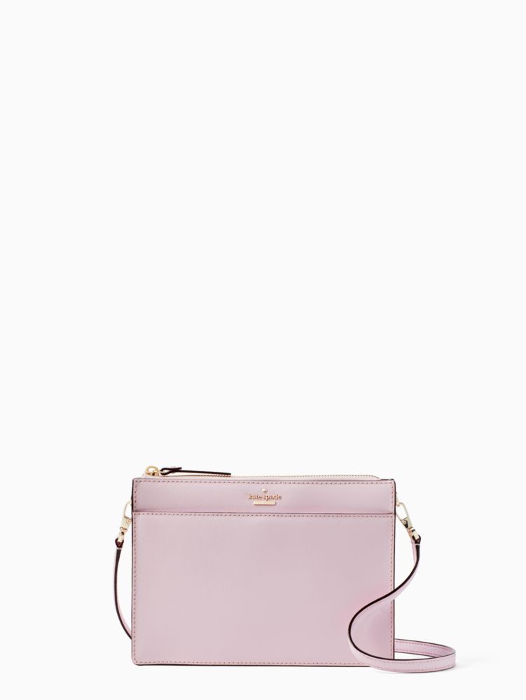 Kate Spade Dusty Pink Leather Leewood Place Clarise Crossbody Bag