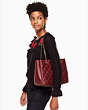 Kate Spade,emerson place allis,tote bags,Lava Red