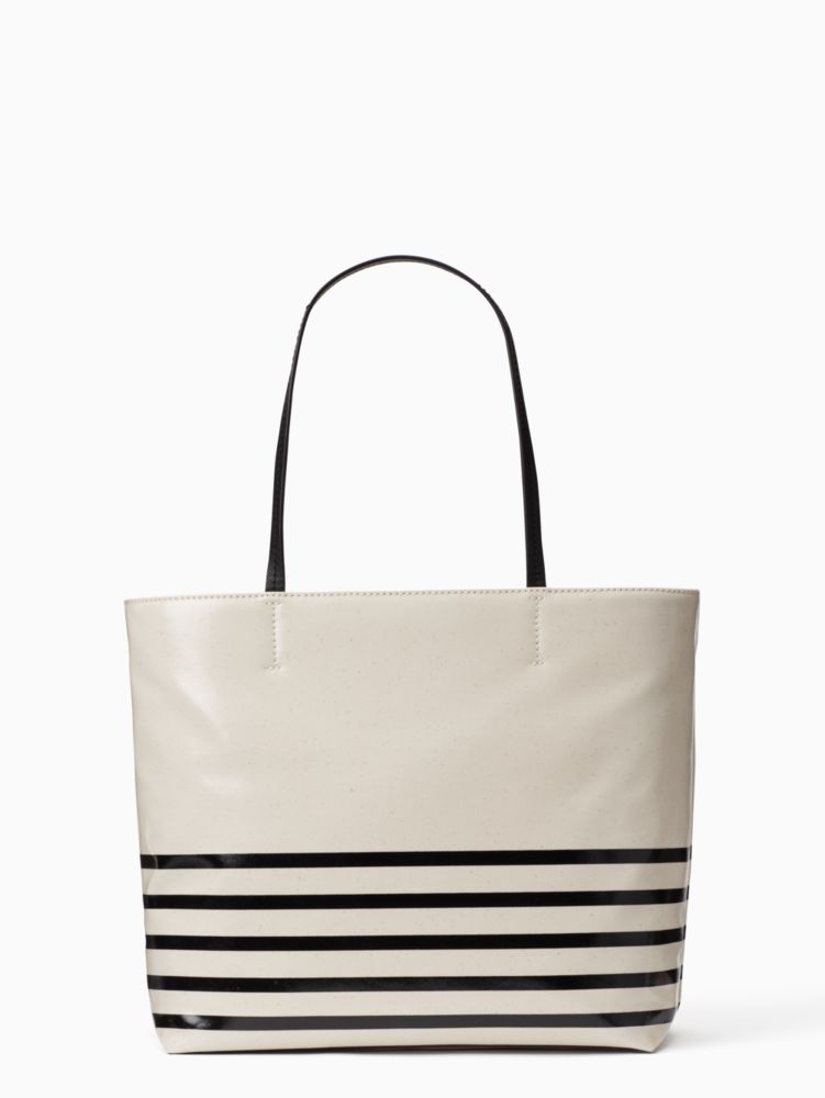 Heart Kate Spade 2024 Yours Truly Stripe Zipper Tote