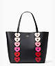 Kate Spade,yours truly ombre heart tote,Black Multi