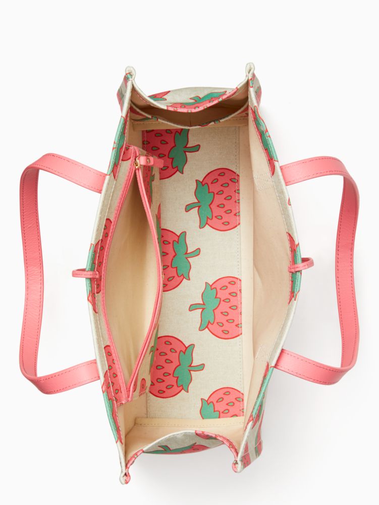 Kate Spade,picnic perfect strawberry canvas mega original bag,Multi