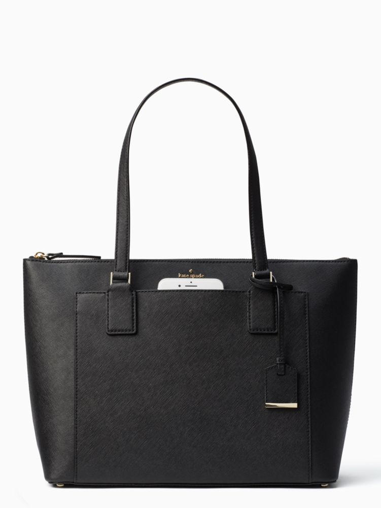 Kate spade cameron leather pocket tote bag sale