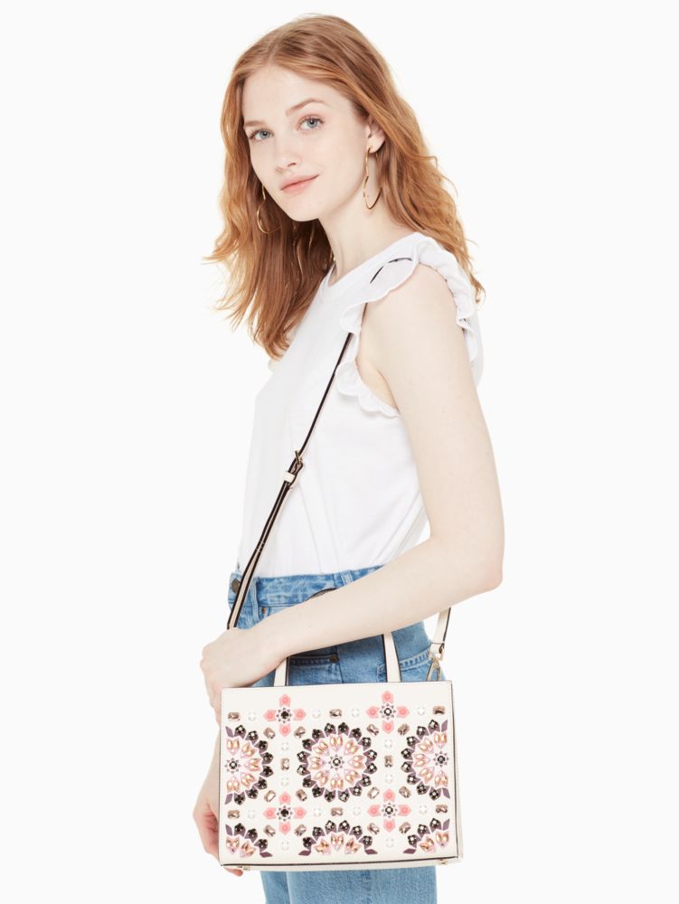 Kate Spade,thompson street embellished original bag,Cement