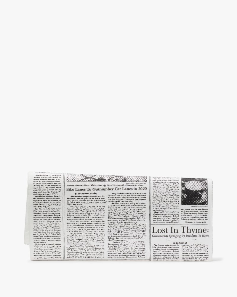 Kate spade store newspaper clutch