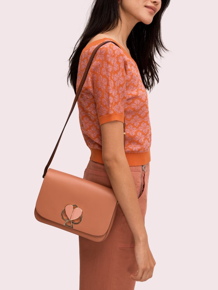 Nicola Twistlock Medium Rococo Pink Shoulder Bag - Seven Season