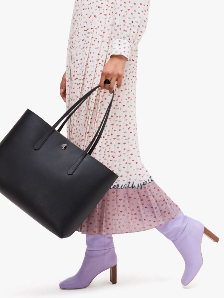 Kate spade molly large tote black sale