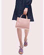 Kate Spade,sam nylon medium satchel,Pale Pink