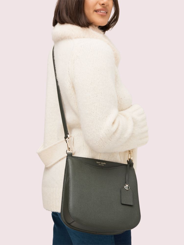 Kate Spade,margaux large crossbody,crossbody bags,Deep Evergreen