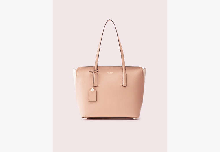 Kate Spade,margaux medium tote,tote bags,Medium,Light Fawn/Bare image number 0