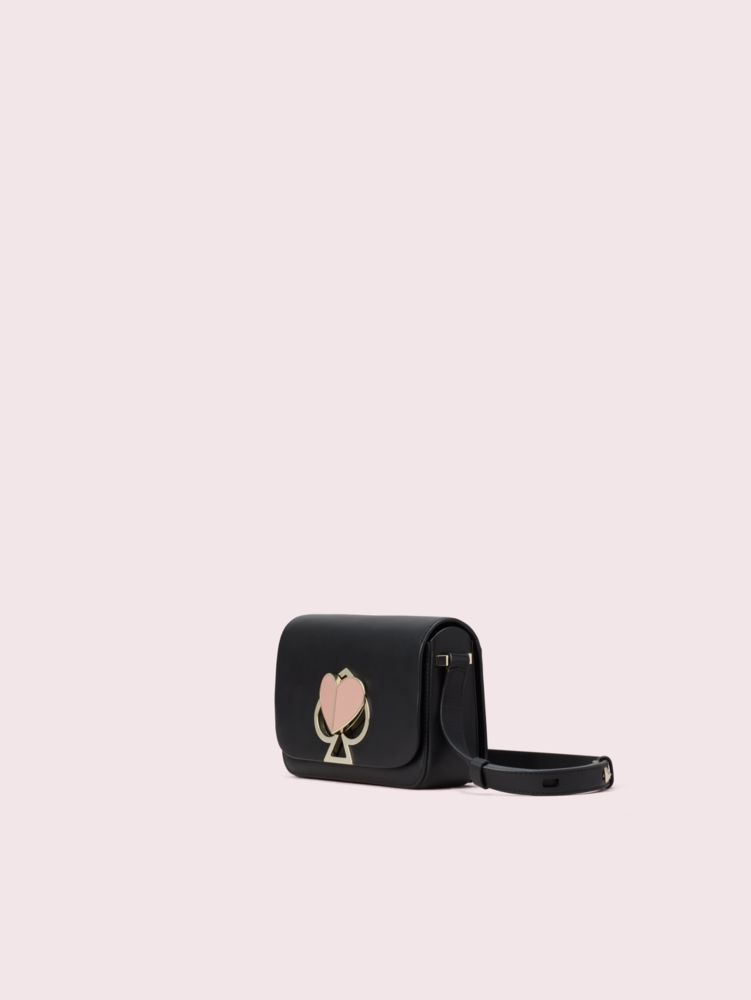 Kate Spade,nicola twistlock small shoulder bag,Black / Glitter