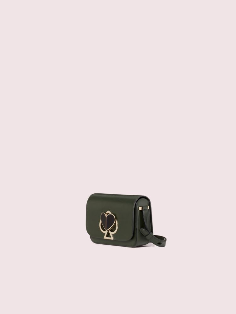 Kate Spade,nicola twistlock small shoulder bag,Deep Evergreen