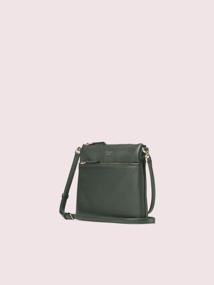 Kate Spade,polly medium crossbody,crossbody bags,Deep Evergreen