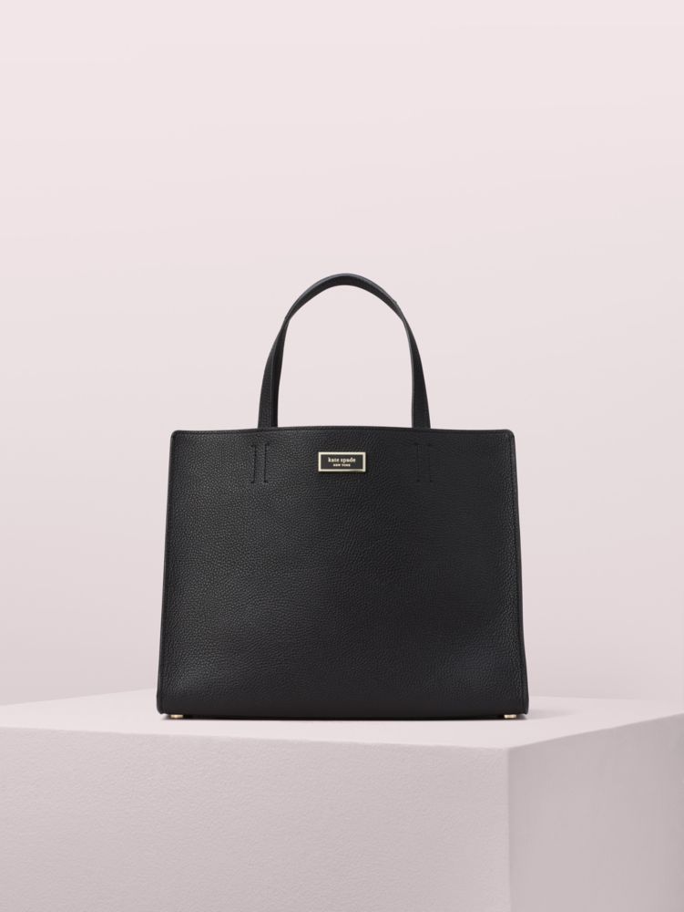 Sam medium satchel black sale