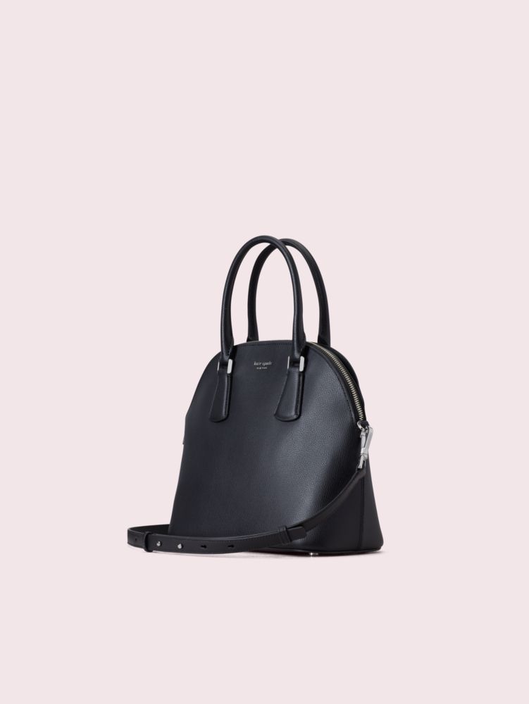 Kate Spade,sylvia large dome satchel,satchels,Black