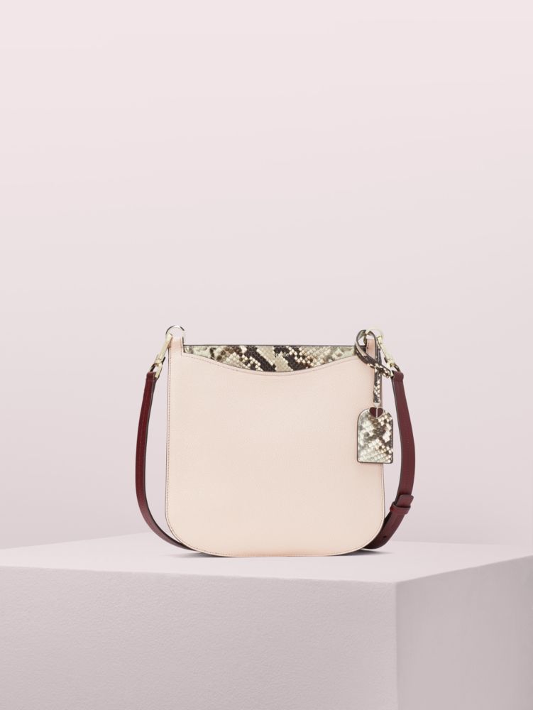 Kate Spade,margaux embossed snake large crossbody,crossbody bags,Pale Velvet Multi