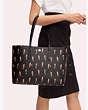 Kate Spade,molly flock party large tote,tote bags,Black Multi