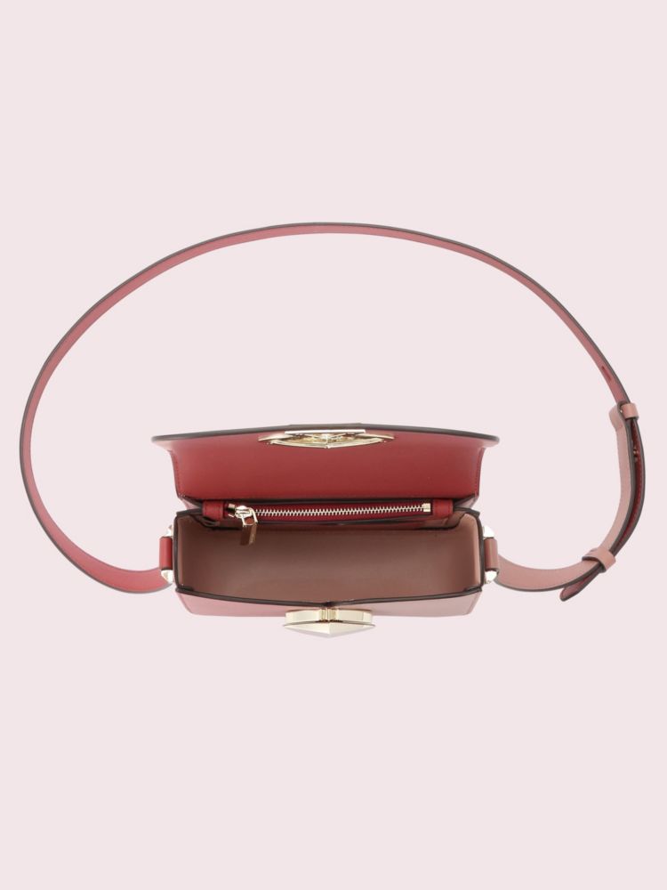 Nicola Bicolor Twistlock Small Shoulder Bag