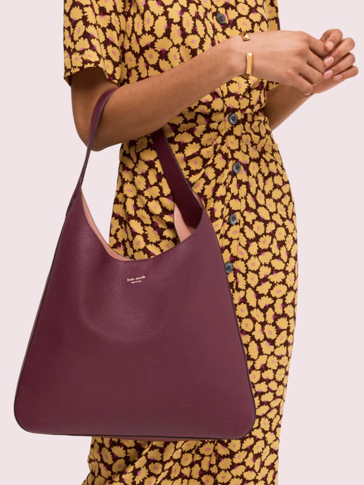 Kate Spade,rita large hobo bag,Sangria