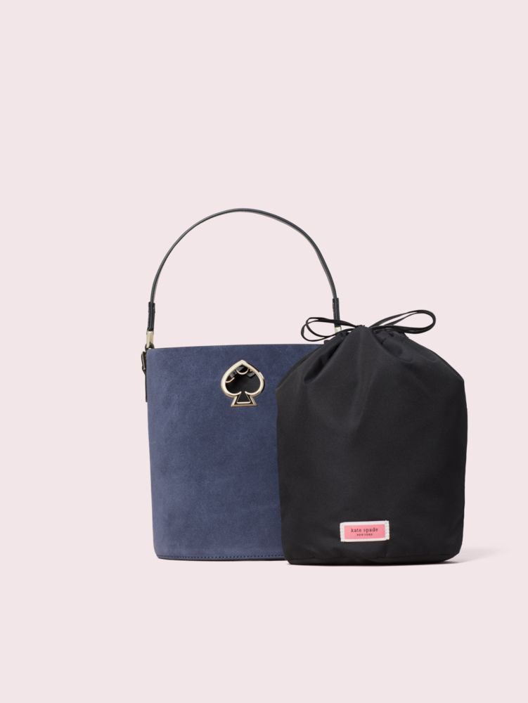 Suzy Suede Small Bucket Bag