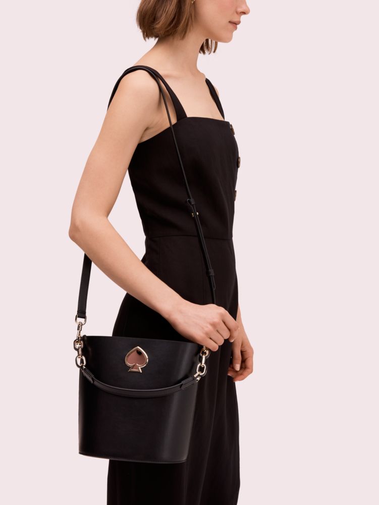 Kate Spade,suzy small bucket bag,shoulder bags,Black