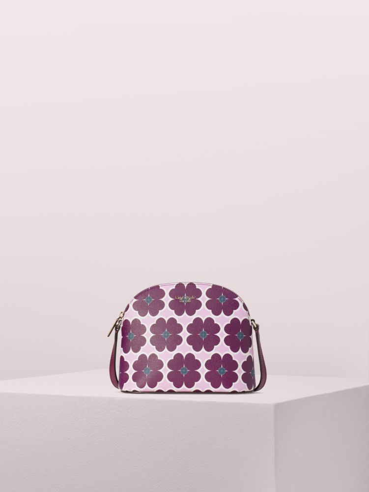 Kate Spade,sylvia graphic clover medium dome crossbody,crossbody bags,