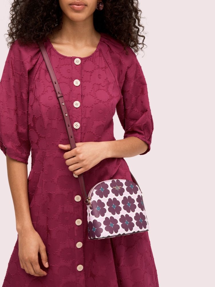 Kate Spade,sylvia graphic clover medium dome crossbody,crossbody bags,