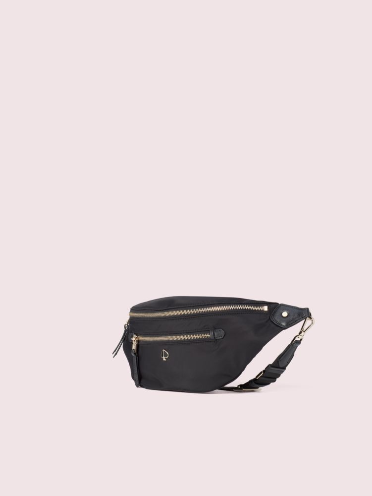 Kate Spade,taylor large belt bag,Black / Glitter