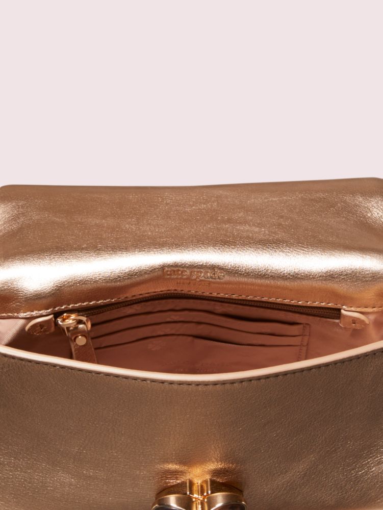 Kate Spade,Amelia Jeweled Twistlock Small Convertible Chain Shoulder Bag,