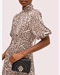 Kate Spade,amelia twistlock small convertible chain shoulder bag,shoulder bags,Black / Glitter