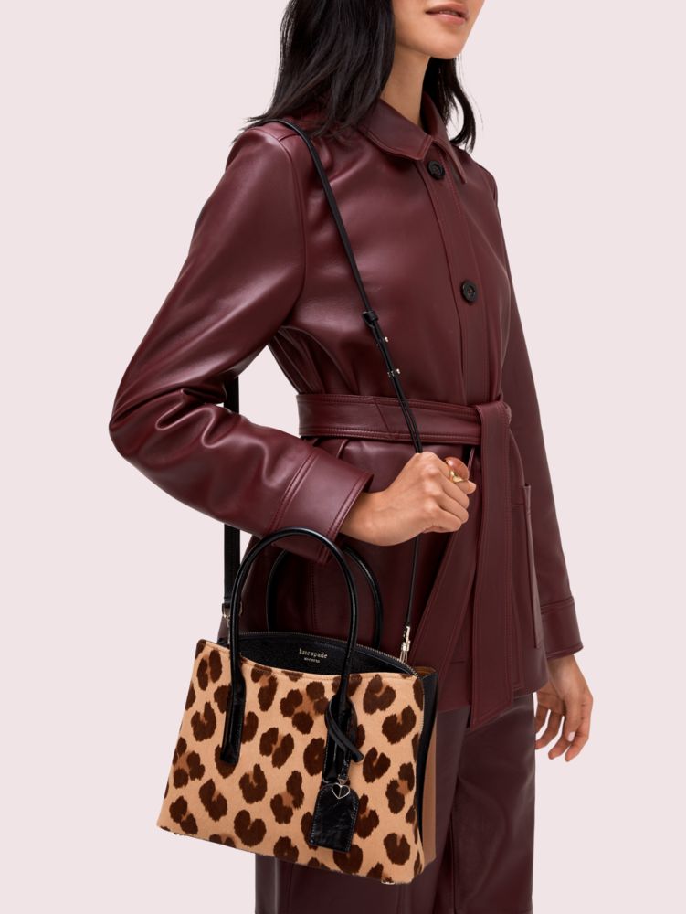 Kate Spade,margaux haircalf medium satchel,satchels,Natural Multi
