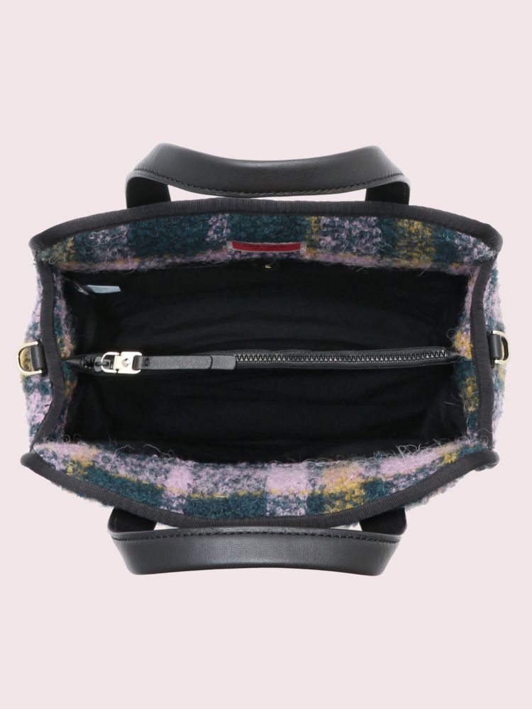Kate Spade,Morley Plaid Medium North South Crossbody Tote,