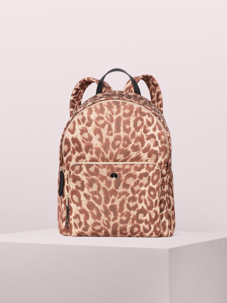 Kate spade leopard sales print backpack