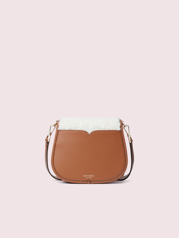 Kate Spade,Suzy Fluffy Large Saddle Bag,