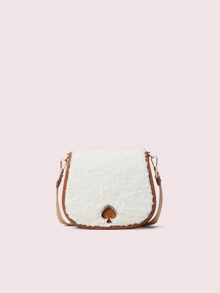 Kate Spade,Suzy Fluffy Large Saddle Bag,