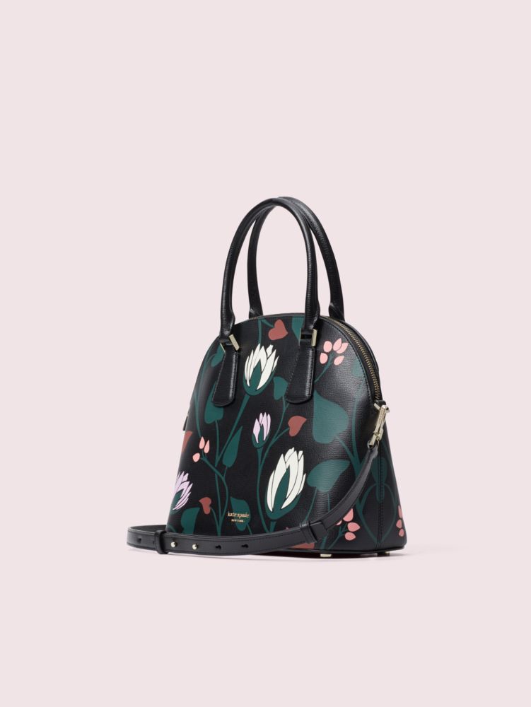 Sylvia Deco Bloom Large Dome Satchel, , Product