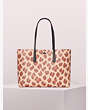 Kate Spade,molly leopard large tote,tote bags,Natural Multi