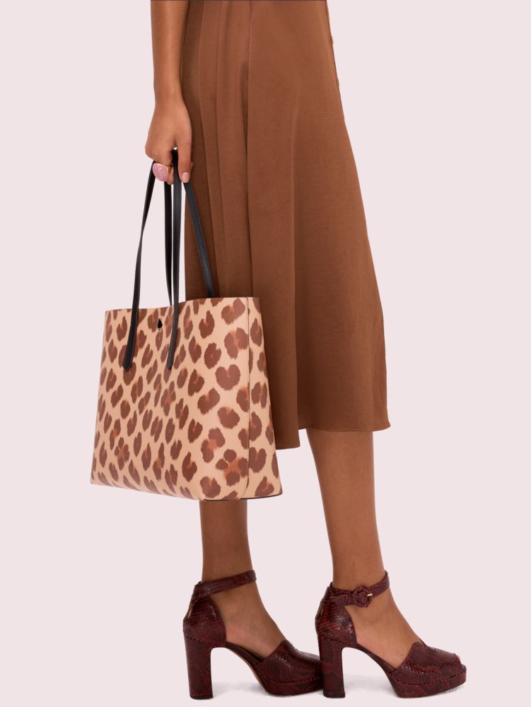 Kate spade molly leopard tote new arrivals