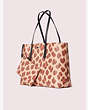 Kate Spade,molly leopard large tote,tote bags,Natural Multi