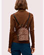 Kate Spade,amelia metallic leopard mini convertible backpack,backpacks,Rose Gold Multi