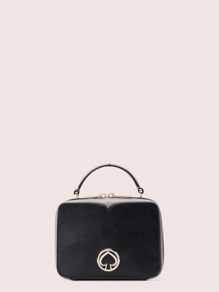 Black Multi Vanity Mini Top Handle Bag